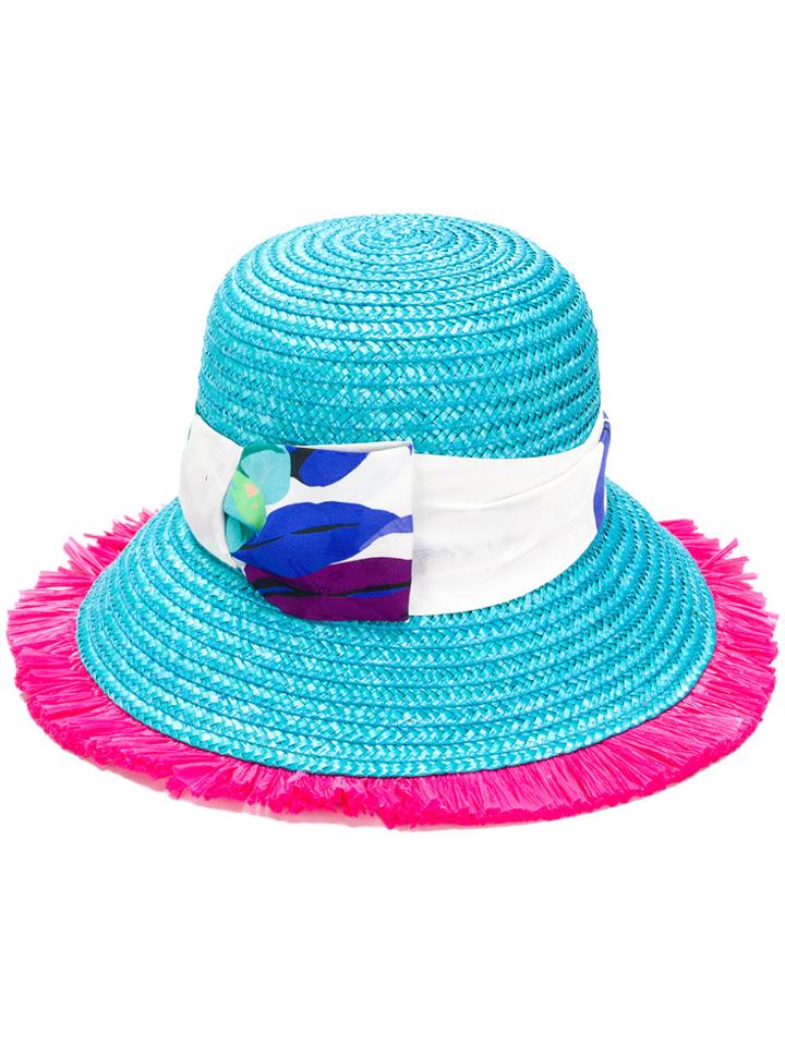 Etro Floral Strap Hat - Blue