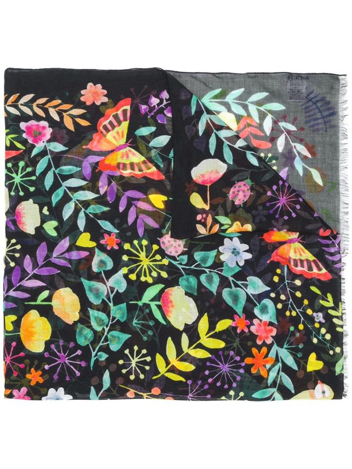 Furla Pin Scarf - Black