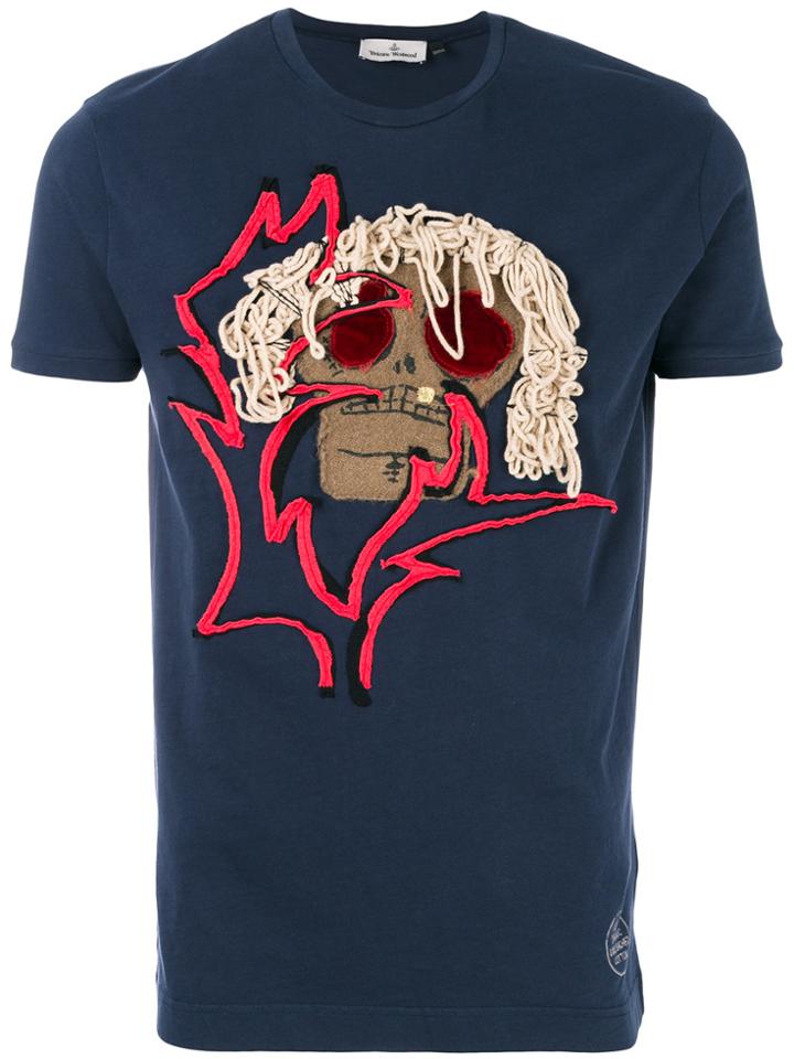 Vivienne Westwood Appliqué Detail T-shirt - Blue