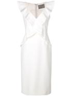 Jason Wu Collection Ruffle Neck Dress - White