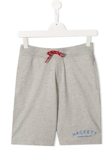 Hackett Kids Logo Print Bermuda Shorts - Grey
