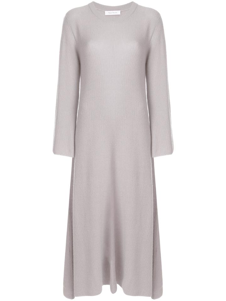 Ryan Roche Knitted Midi Dress - Grey