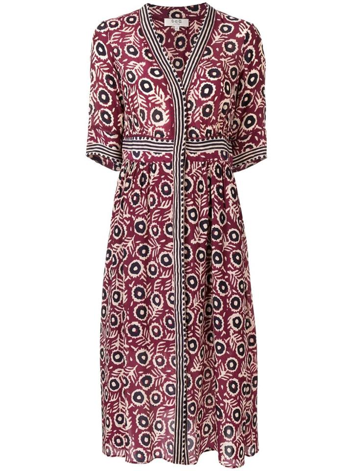 Sea Emi Midi Dress - Pink