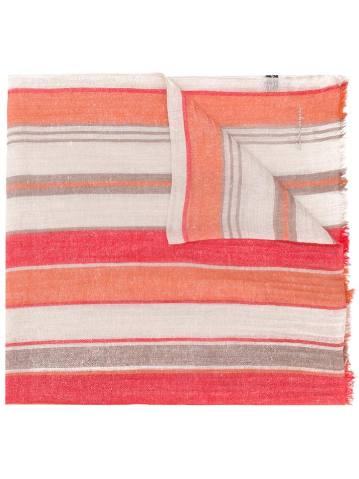 Salvatore Ferragamo Striped Scarf - Multicolour