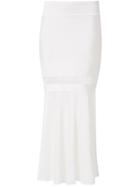 Andrea Bogosian Knitted Midi Skirt - White