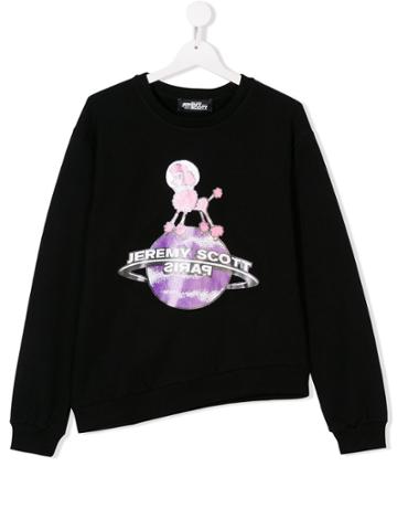 Jeremy Scott Junior Poodle Logo Jumper - Black