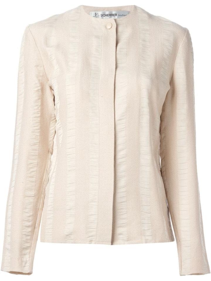 Jean Louis Scherrer Pre-owned Striped Crepe Blouse - Pink