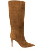 Gianvito Rossi Stiletto Boots - Brown