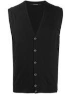 Tagliatore Waistcoat Cardigan - Black