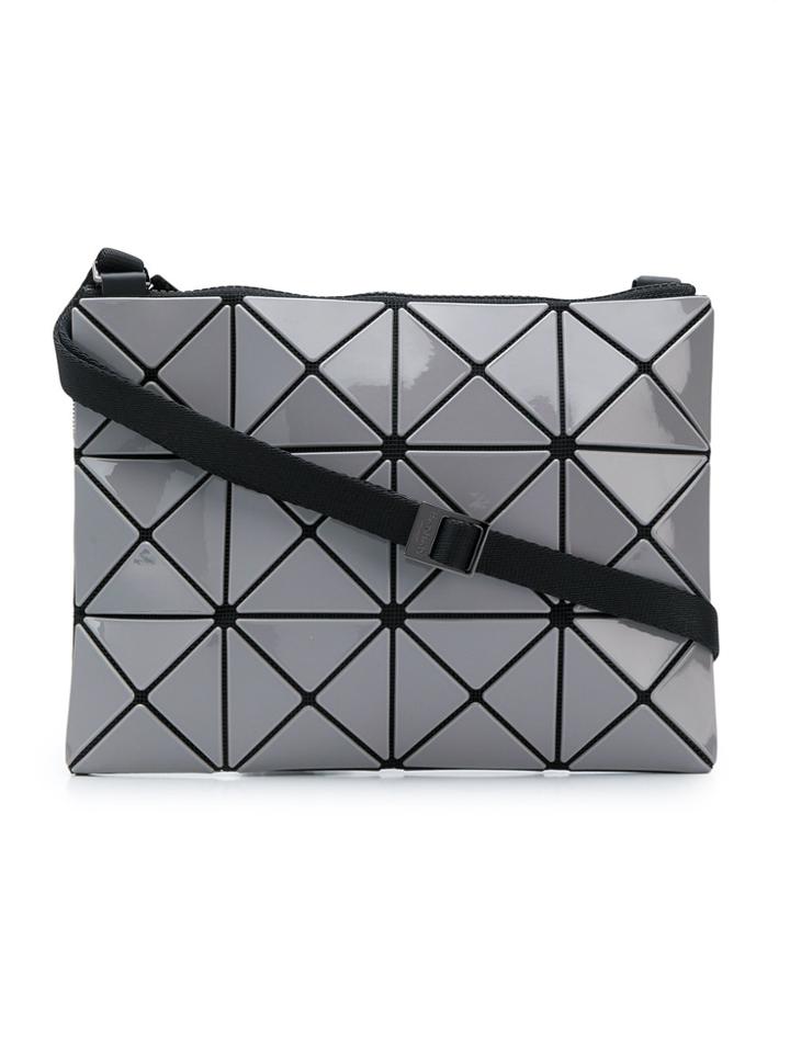 Bao Bao Issey Miyake Triangular Embellishment Satchel - Grey