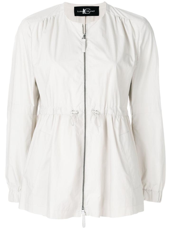Luisa Cerano Lightweight Parka Jacket - Nude & Neutrals