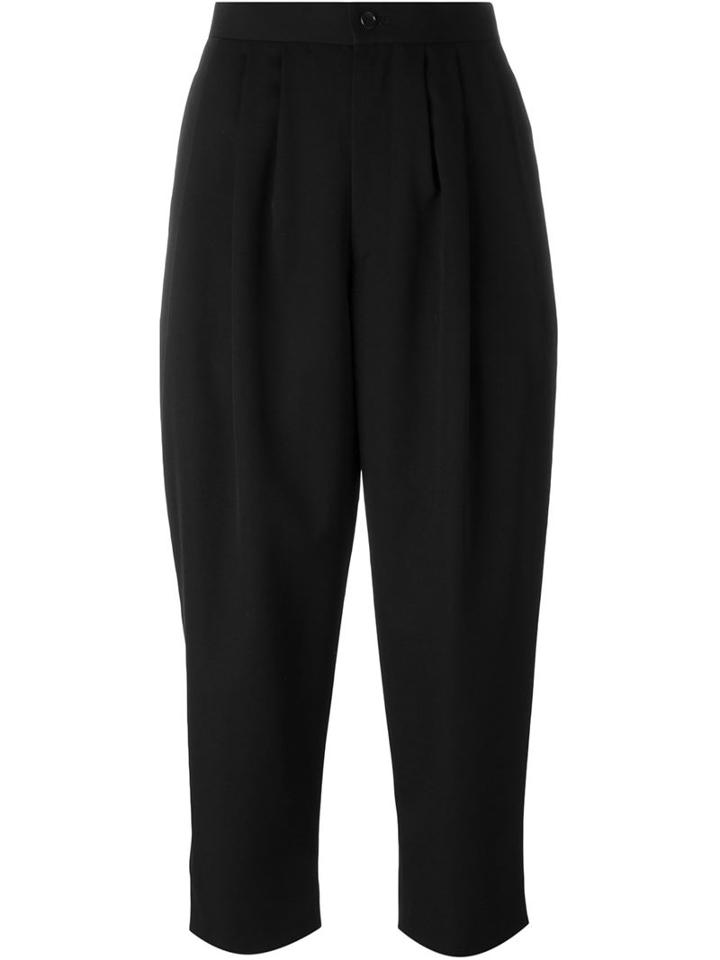 Comme Des Garçons Comme Des Garçons Tapered Cropped Trousers