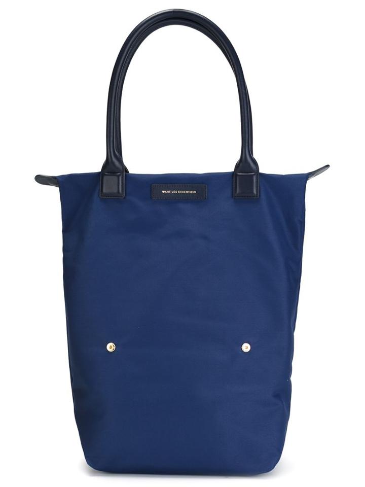 Want Les Essentiels De La Vie 'orly' Tote, Adult Unisex, Blue, Polyamide