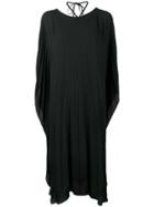 Balenciaga Pleated Midi Dress - Black