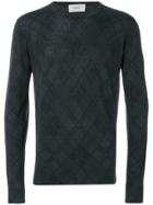Pringle Of Scotland Tartan Printed Sweater - Grey