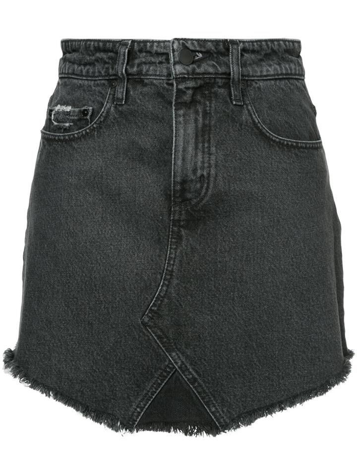 Nobody Denim The Edge Skirt Contrast - Grey