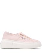 Superga Chunky Heel Sneakers - Pink
