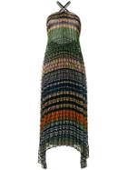 Missoni Pleated Lurex Halter Dress - Multicolour