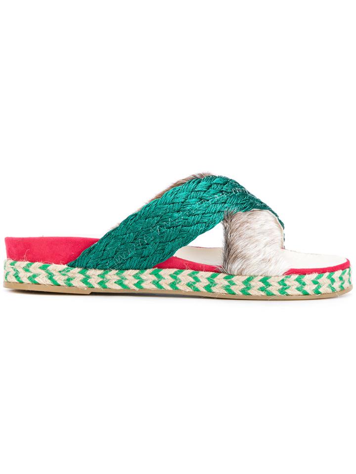 Mr & Mrs Italy Cross-over Sandals - Multicolour