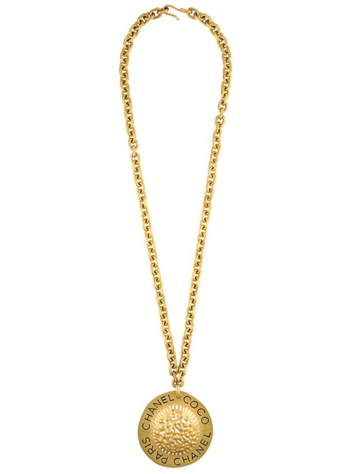 Chanel Vintage Vintage Paris Xl Necklace, Women's, Metallic
