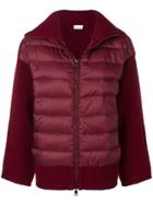 Moncler Padded Front Knit Jacket - Red