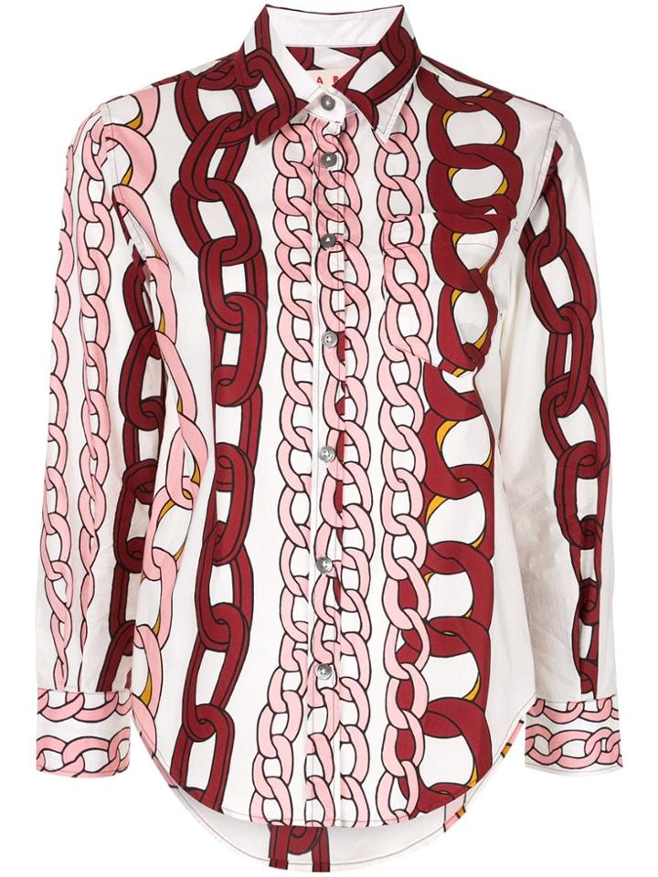 Marni Chain Print Shirt - White
