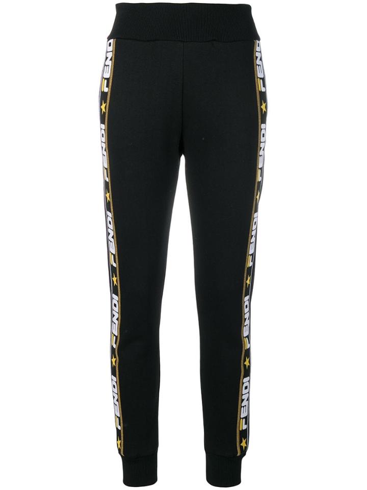 Fendi Side Band Track Pants - Black