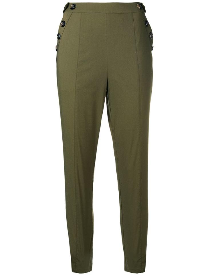 Steffen Schraut High Waist Trousers - Green