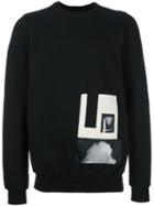 Rick Owens Drkshdw Abstract Patch Sweatshirt, Men's, Size: Xl, Black, Cotton