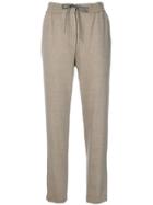 Le Tricot Perugia Drawstring Tie Track Pants - Nude & Neutrals