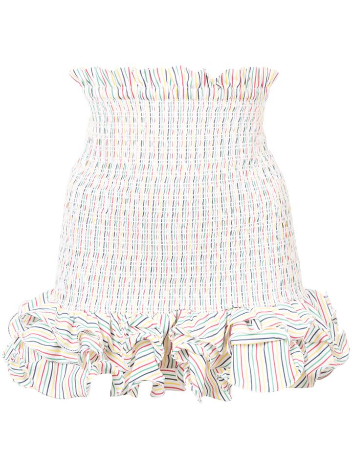 Petersyn Ruffle Hem Mini Skirt - Multicolour