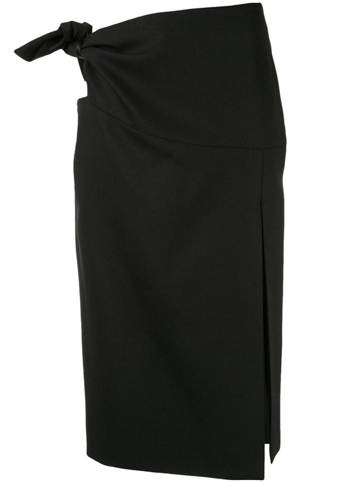 Christopher Esber Contoured Contrast Tie Kkirt - Black