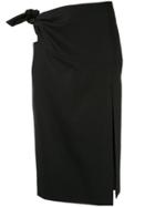 Christopher Esber Contoured Contrast Tie Kkirt - Black