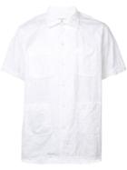 Engineered Garments Shortsleeved Shirt, Men's, Size: Medium, White, Cotton