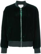 Frame Denim Classic Bomber Jacket, Women's, Size: Small, Green, Polyester/spandex/elastane/viscose