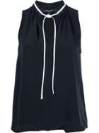 Derek Lam Victoire Sleeveless Blouse - Black