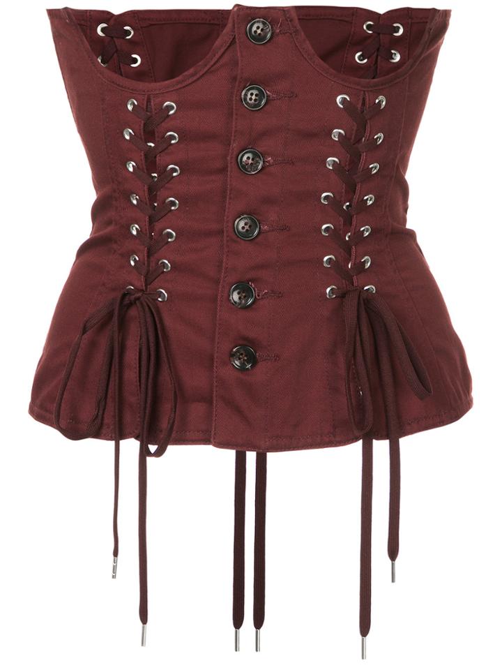 G.v.g.v. Lace-up Corset - Red