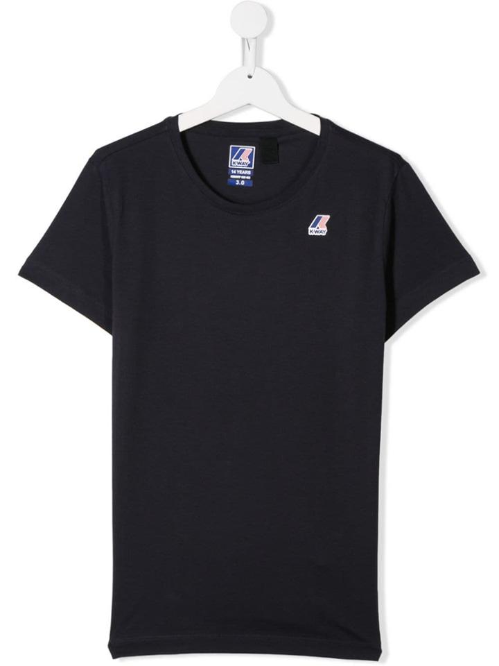 K Way Kids Logo T-shirt - Blue
