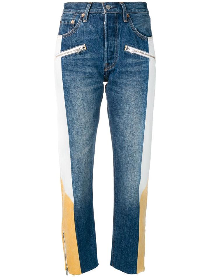 Levi's Colour Block Slim Fit Jeans - Blue