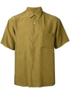 H Beauty & Youth Short Sleeved Shirt, Men's, Size: Small, Green, Silk