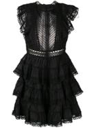 Zimmermann Ruffled Trimming Dress - Black
