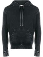 Ami Alexandre Mattiussi Acid Washed Hoodie - Black