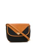 Yves Saint Laurent Pre-owned 1980 Flap Panelled Crossbody Bag - Black