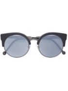 Retrosuperfuture Ilaria Black Matte Zero Sunglasses - Grey