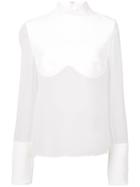 Dion Lee Sheer Solid Top - White