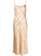 Bec & Bridge Python-print Slip Dress - Neutrals