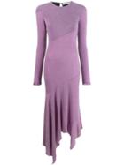 Philosophy Di Lorenzo Serafini Asymmetric Glitter Dress - Purple