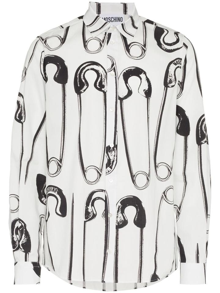 Moschino Pin Print Shirt - White
