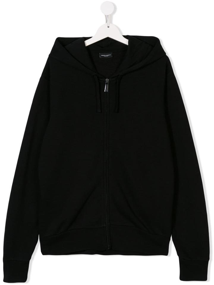Marcelo Burlon County Of Milan Kids Teen Tiger Printed Hoodie - Black