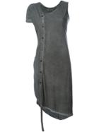 Lost & Found Ria Dunn Asymmetric Buttoned Tunic - Grey